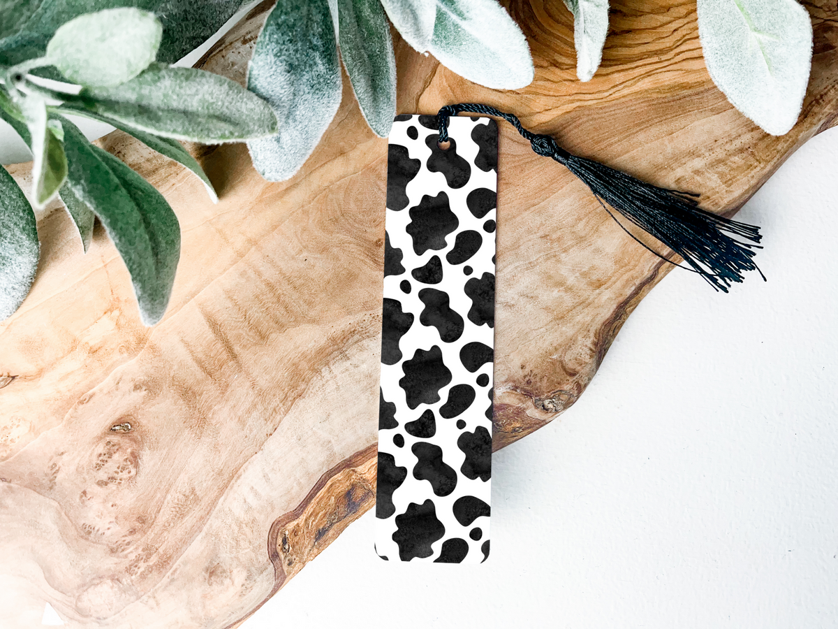 Cow Print Bookmark