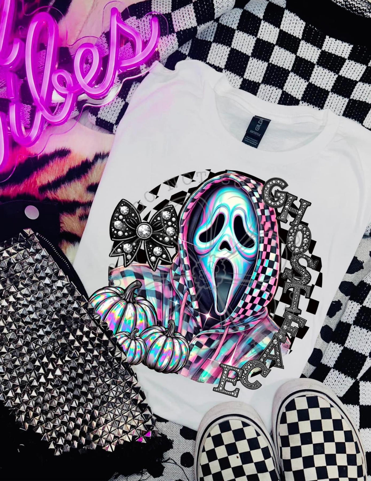 Iridescent Ghost Face - Tee