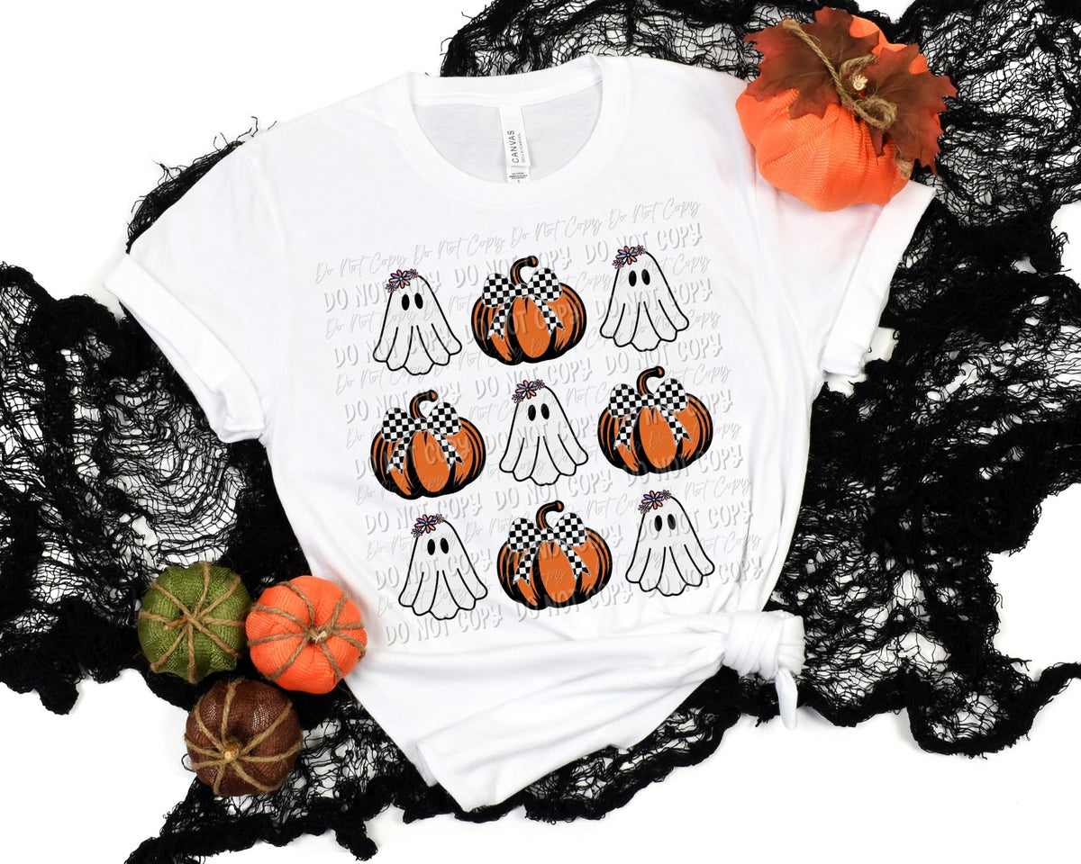 Spooky Ghosts & Pumpkins - Tee