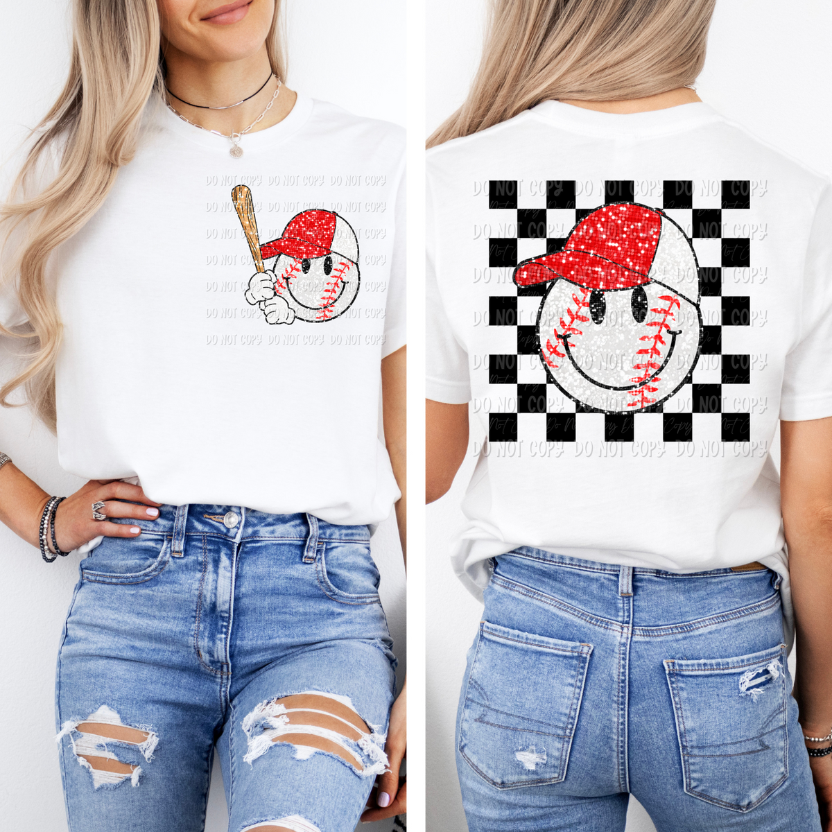 Checkered Baseball || Tee