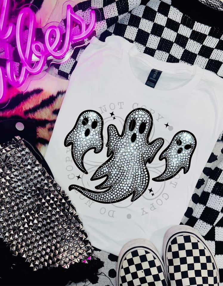 Rhinestone Ghosts - Tee