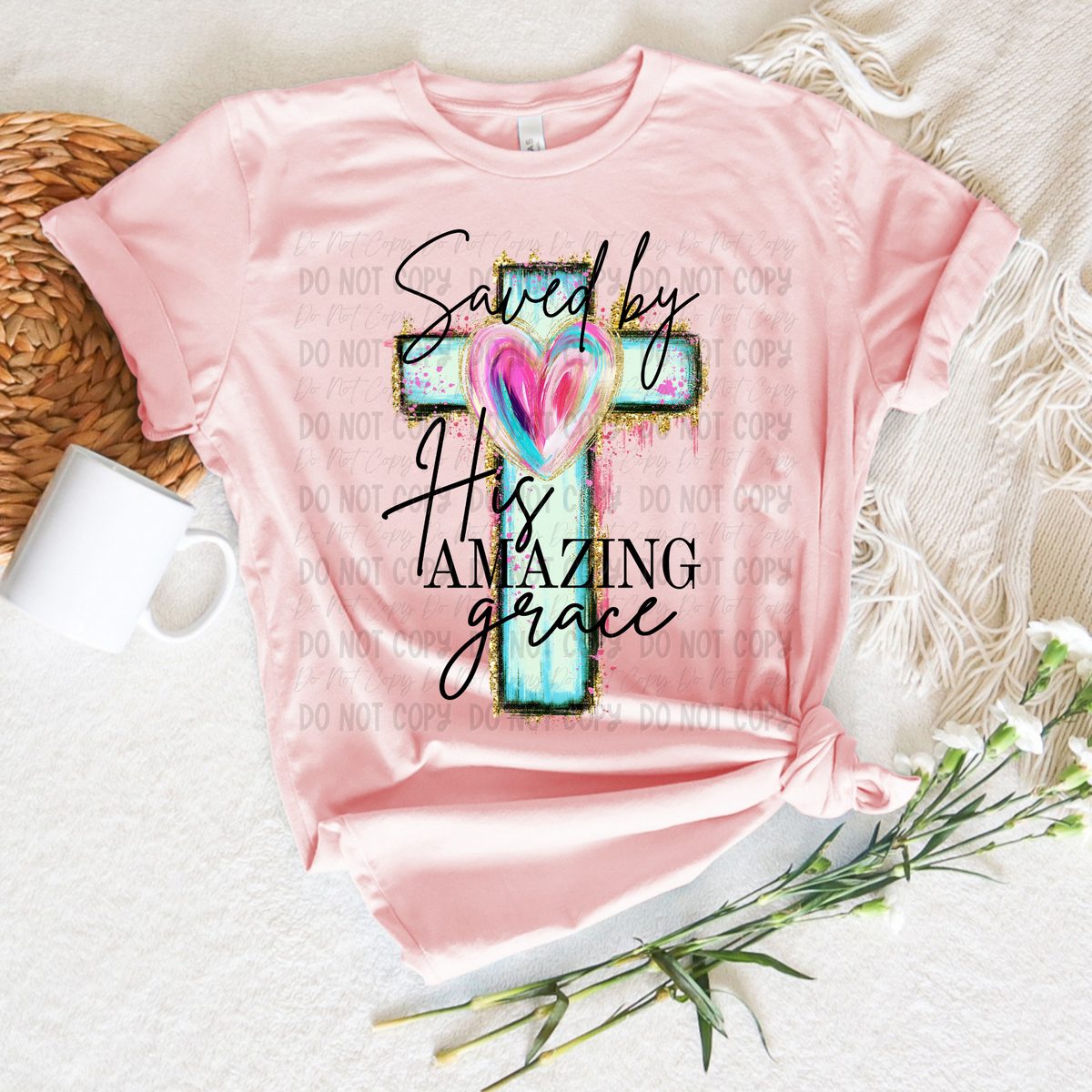 Saved By His Amazing Grace || Tee
