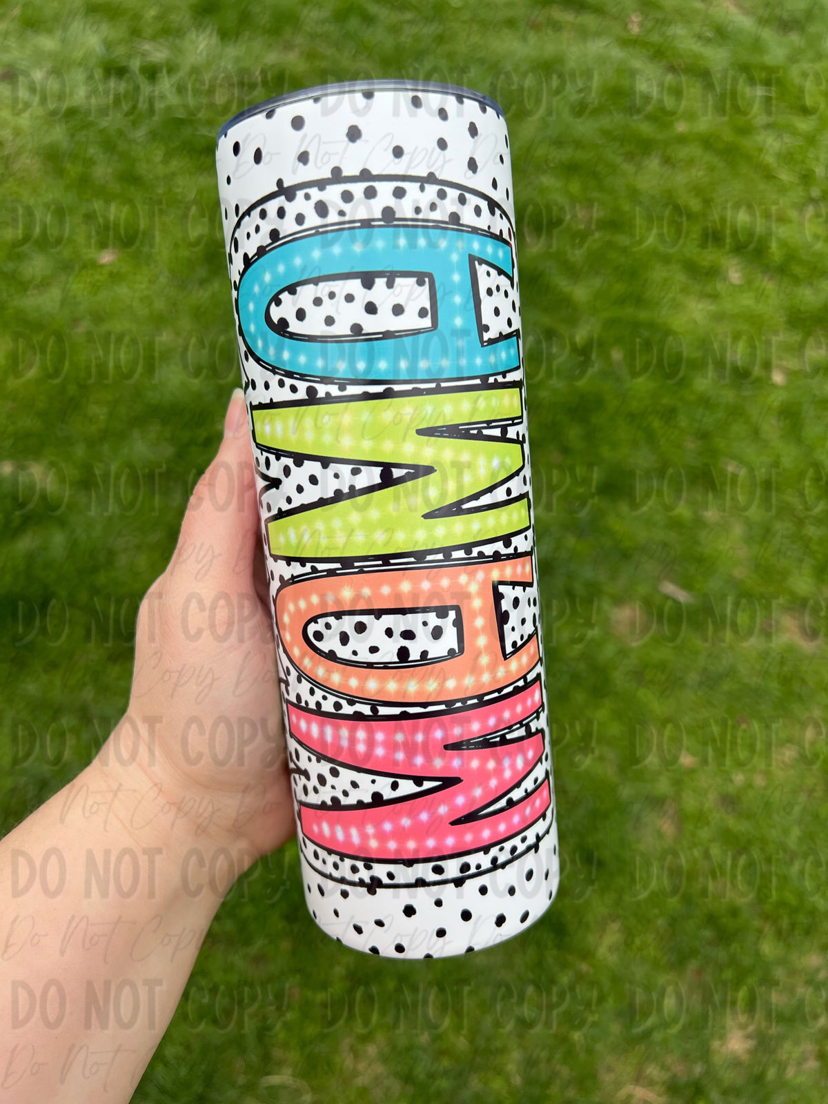 Mama Dalmatian Dot Tumbler - Choose Your Color