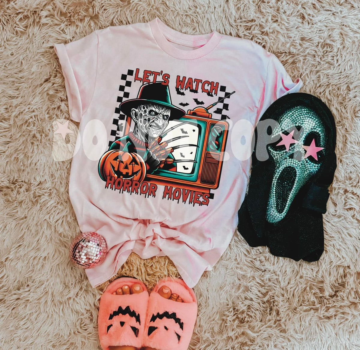 Let’s Watch Horror Movies - Freddy - Tee