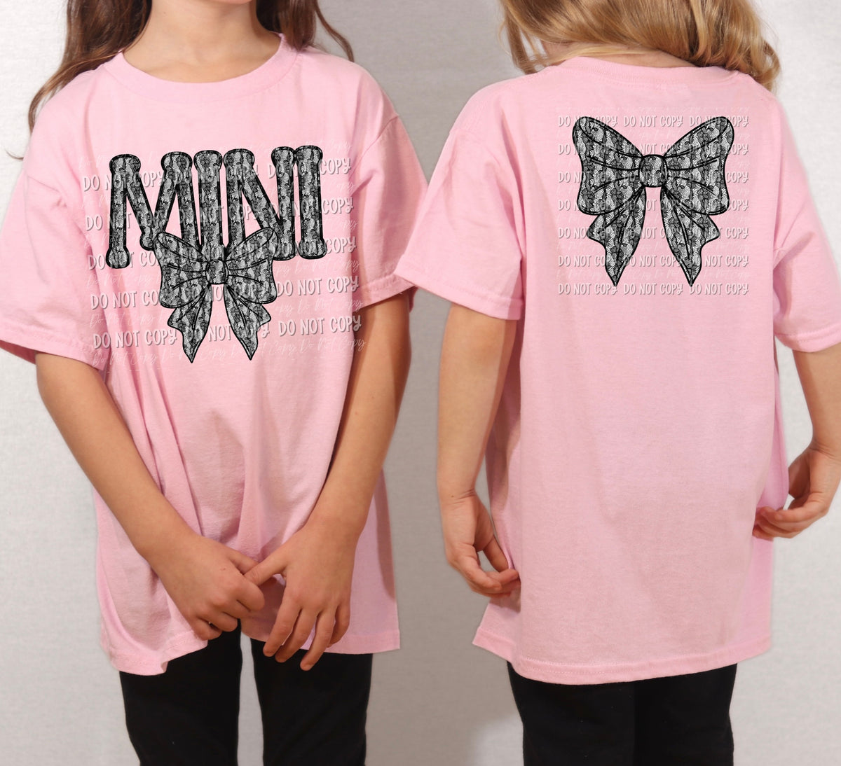Mini Lace With Bow || Bow on Back  - Toddler & Youth