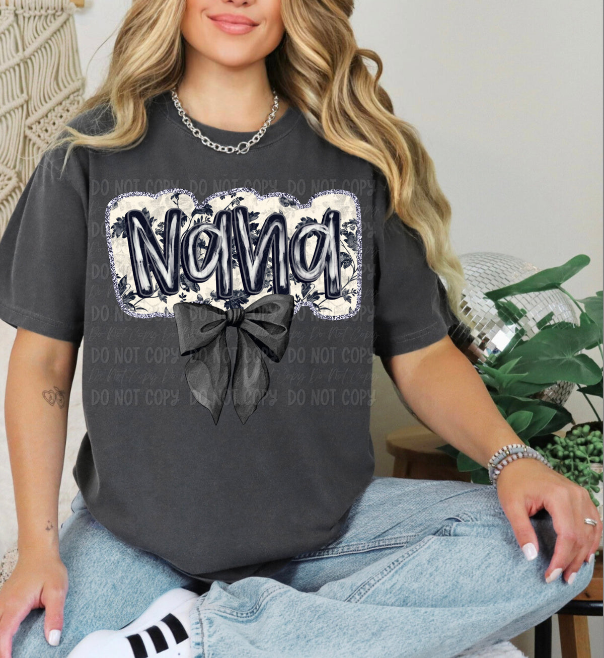 Nana Black Bow || Tee