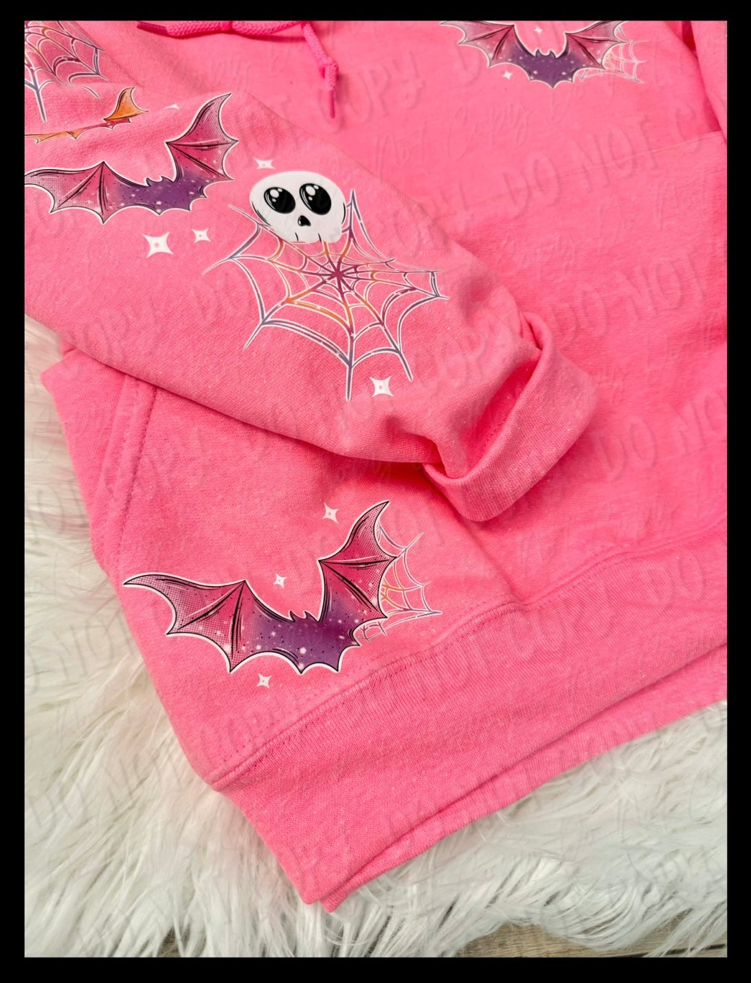 Colorful Bats With Accents On Pocket & Hood - Hoodie