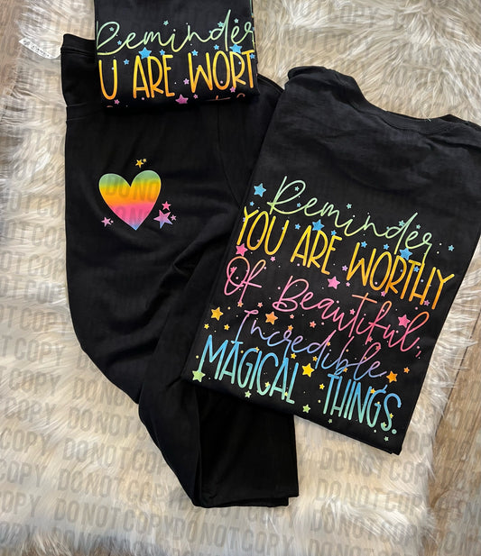 Reminder You Are Worthy Tee