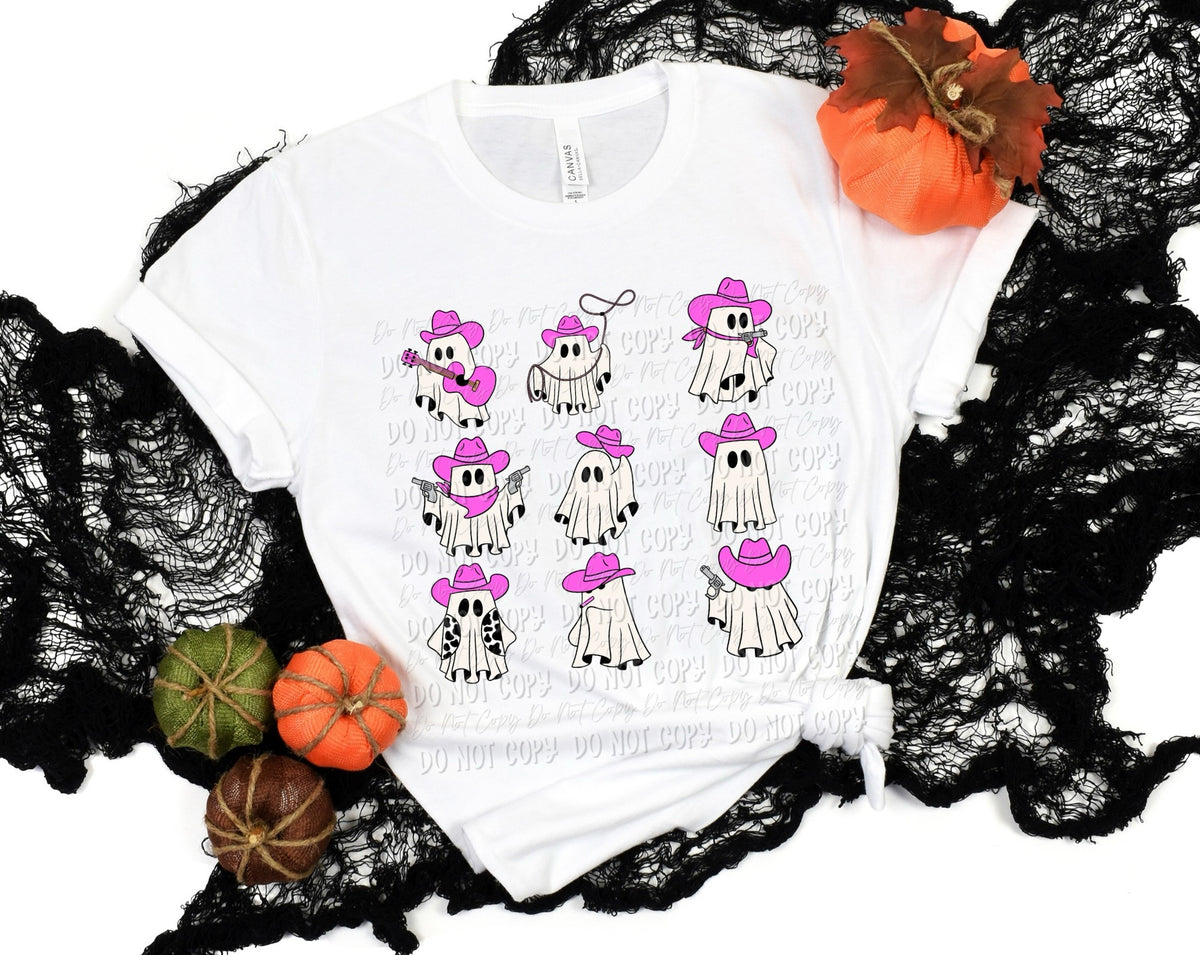 Western Ghosts - Pink - Tee