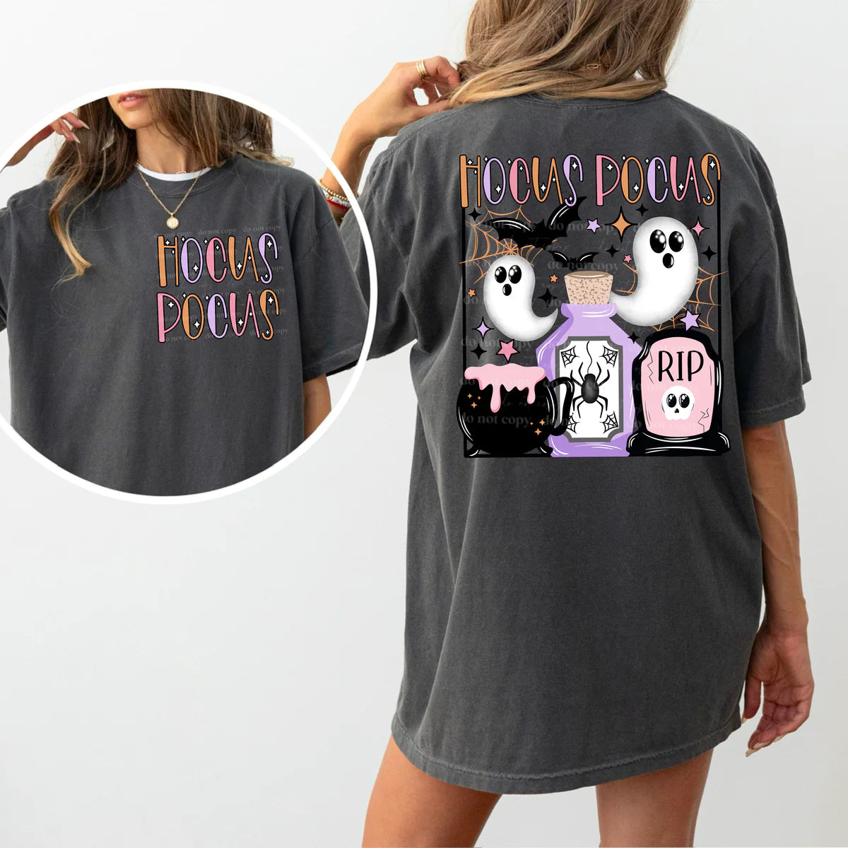 Hocus Pocus Pastel With Pocket Design - Tee