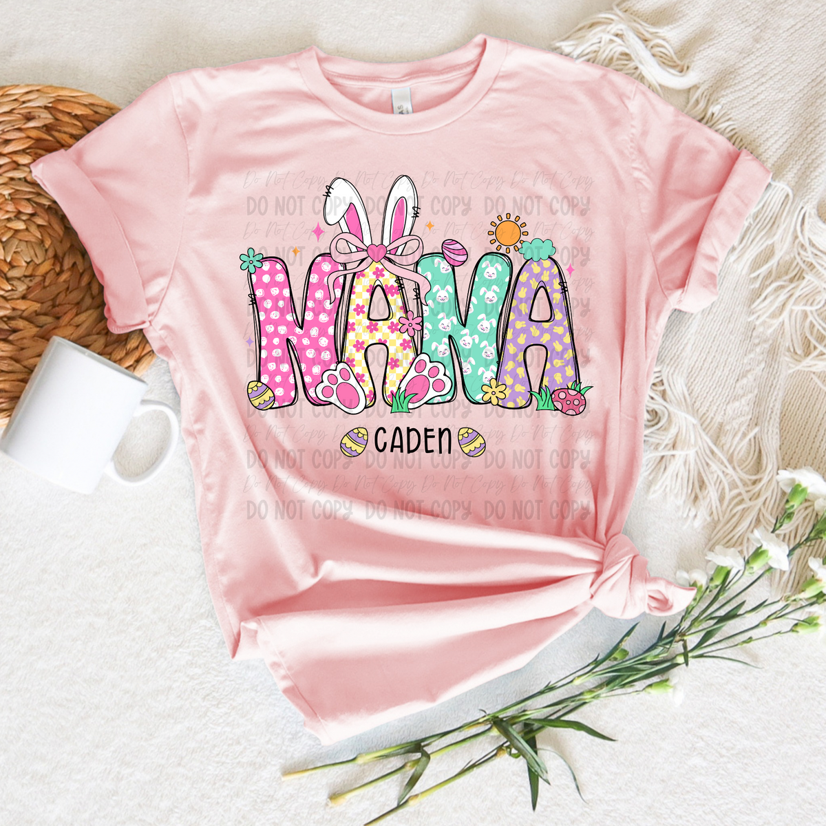Nana Easter With Names || Tee