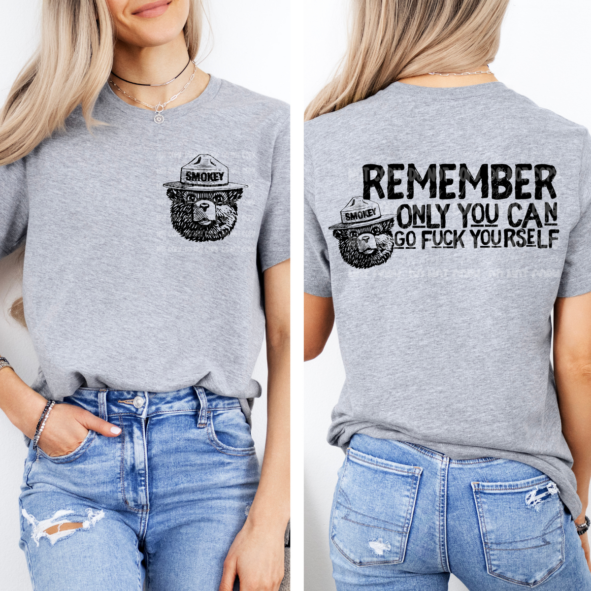 Remember Only You Can Go Fuck Yourself - With Pocket Design - Tee