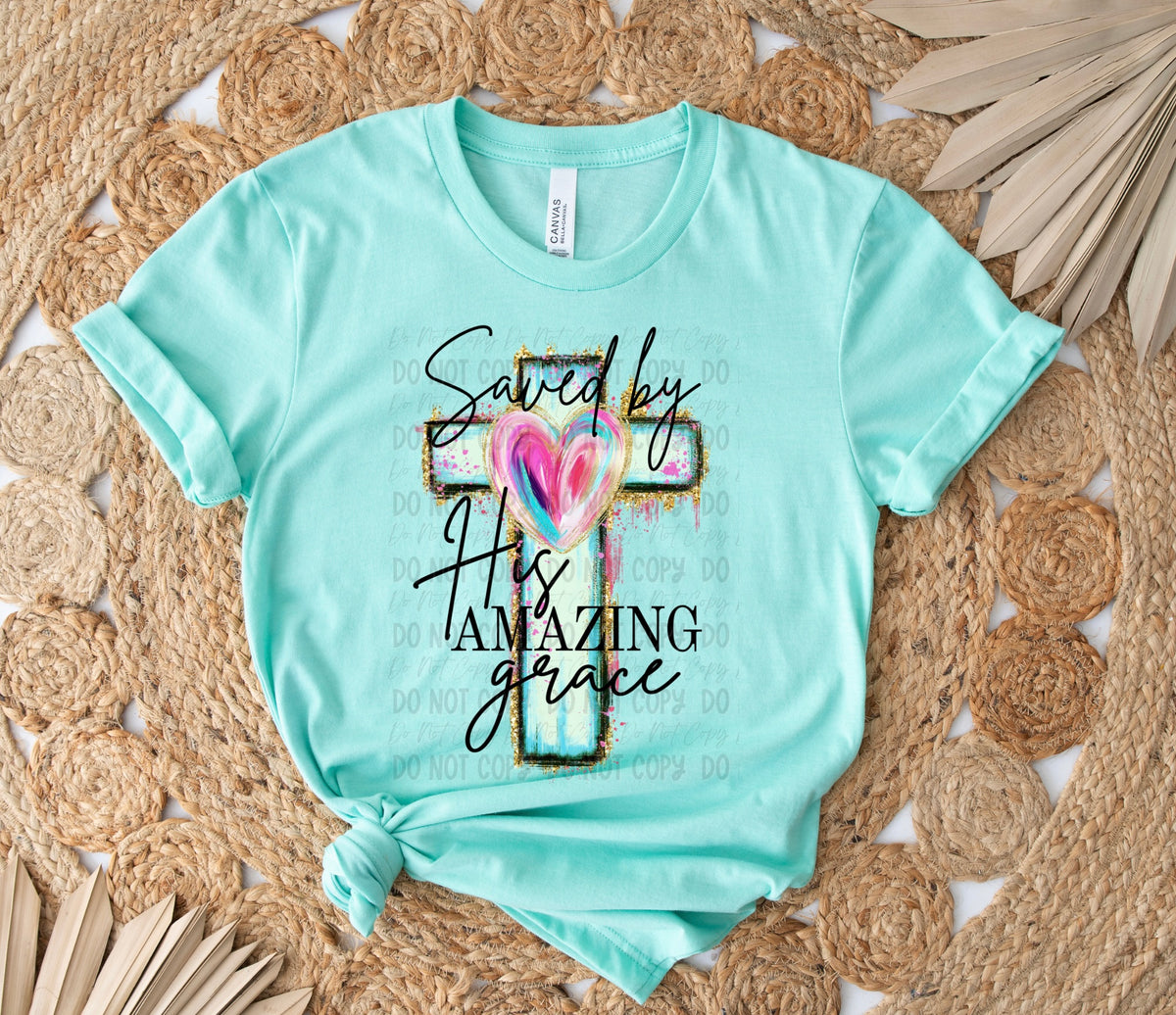 Saved By His Amazing Grace || Tee