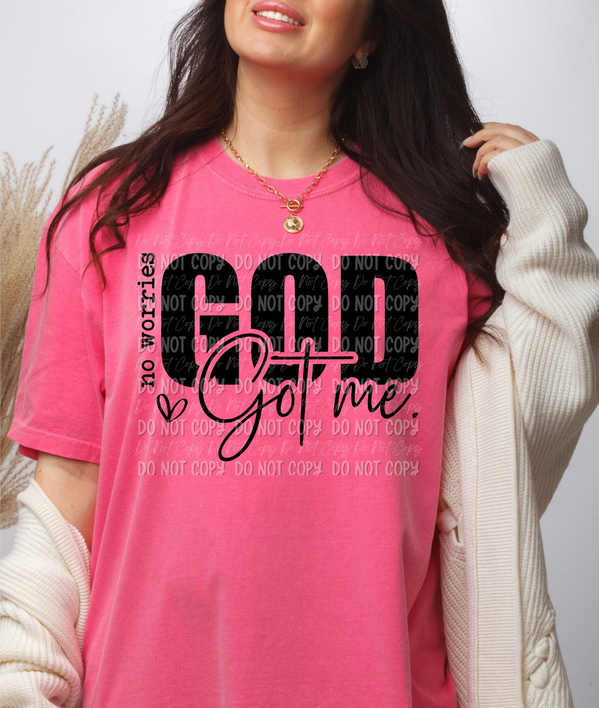 No Worries. God Got Me || Tee