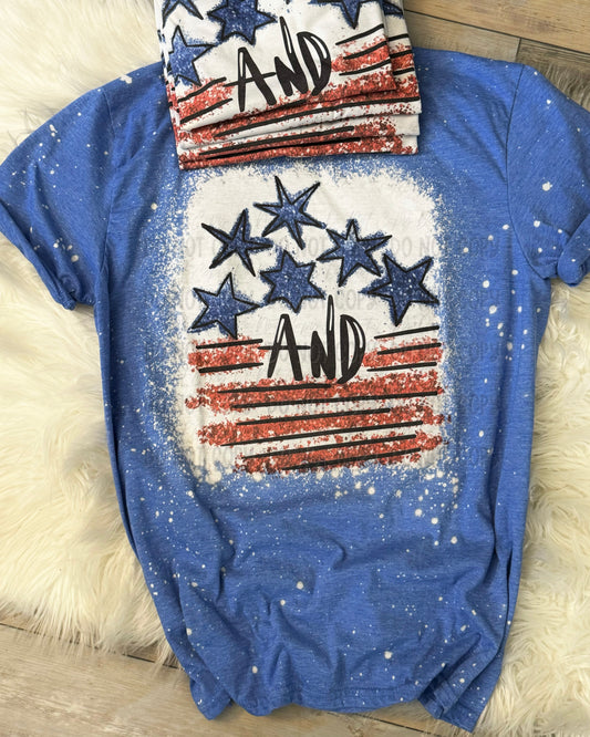 Stars And Stripes Bleached Tee