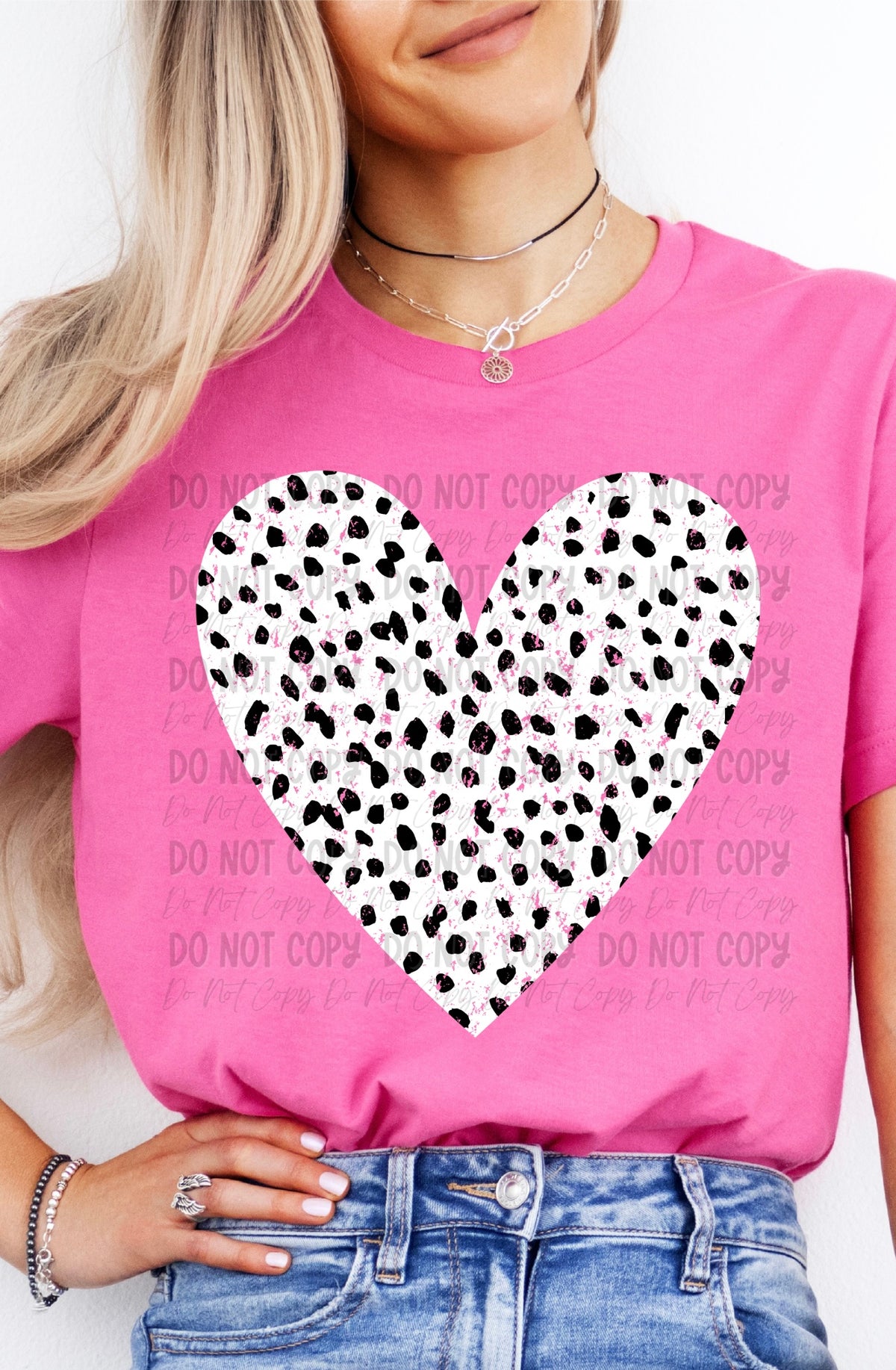 Grunge Dalmatian Heart || Tee