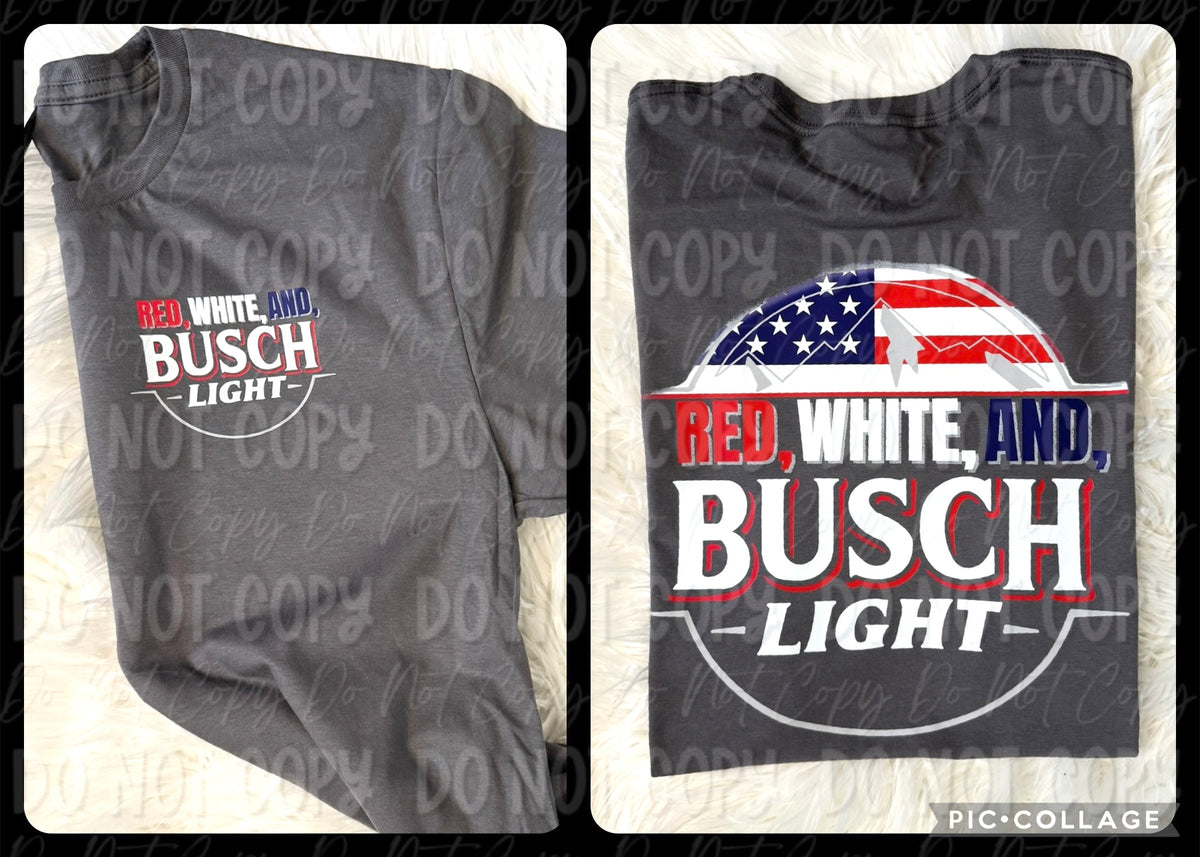 Red, White & Busch Light - Tee