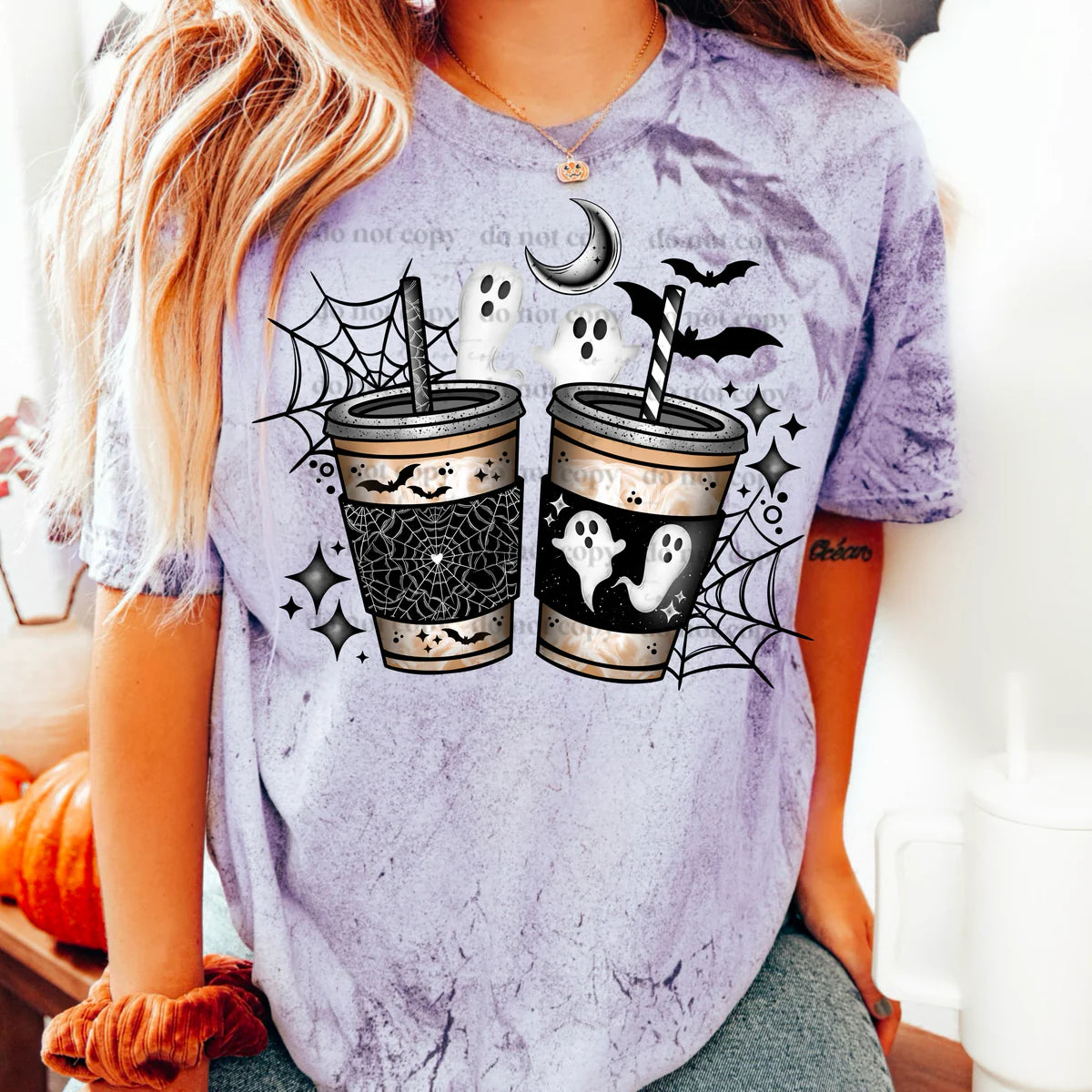 Spooky Coffee - Black Design - Tee