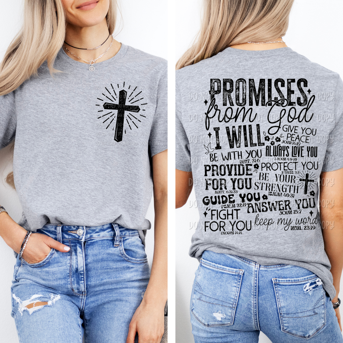Promises From God || Black Design || Tee