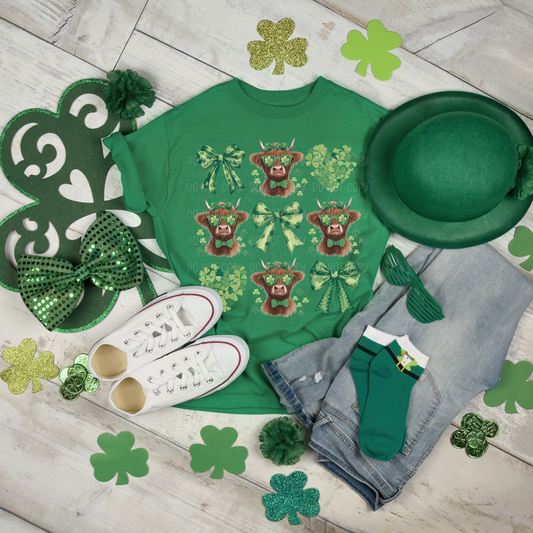 Highland Cow St. Patrick’s Day || Tee
