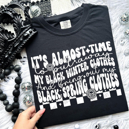 It’s Almost Time To Put Away My Black Winter Clothes & Bring Out My Black Summer Clothes