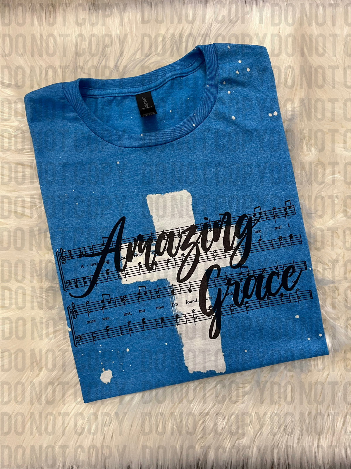 Amazing Grace Bleached Cross Tee