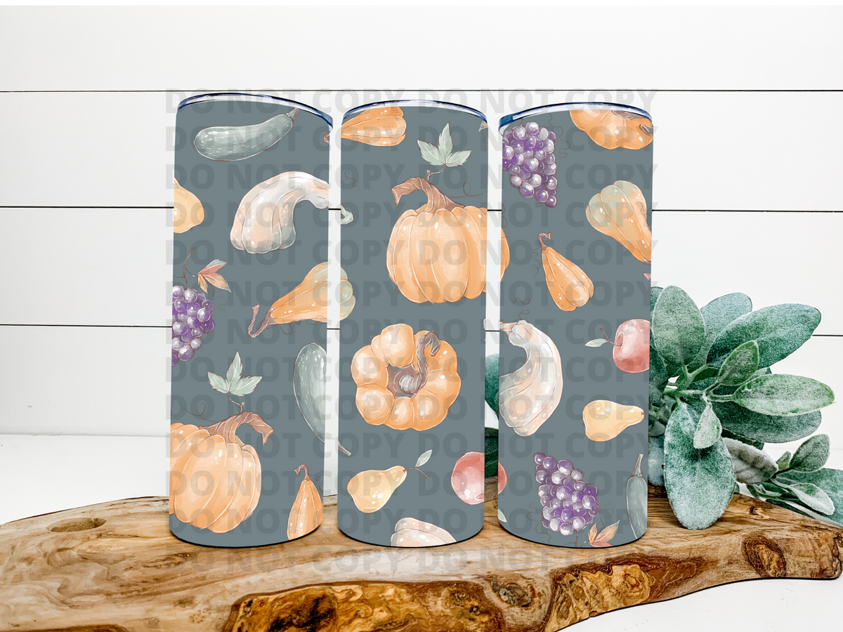 Fall Pumpkin Stainless Steel Tumbler