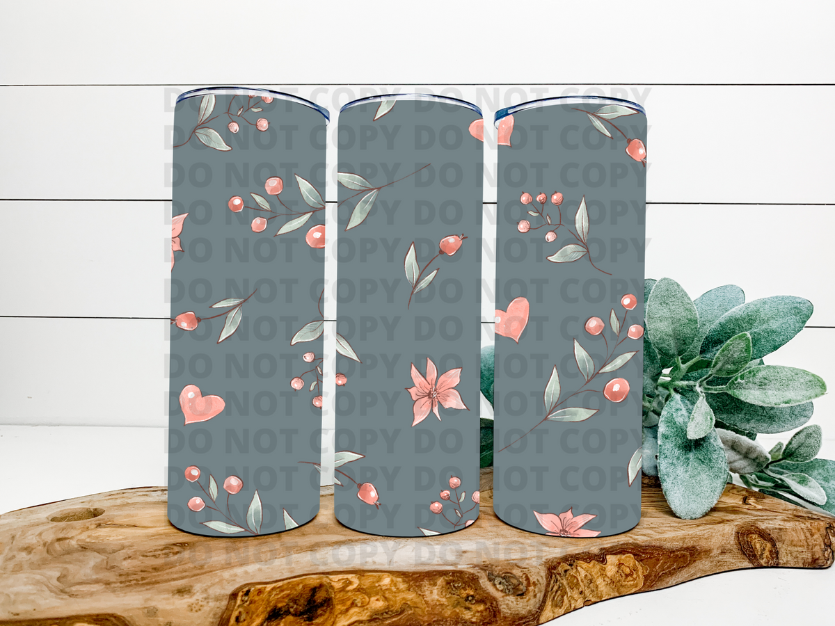 Fall Floral Stainless Steel Tumbler