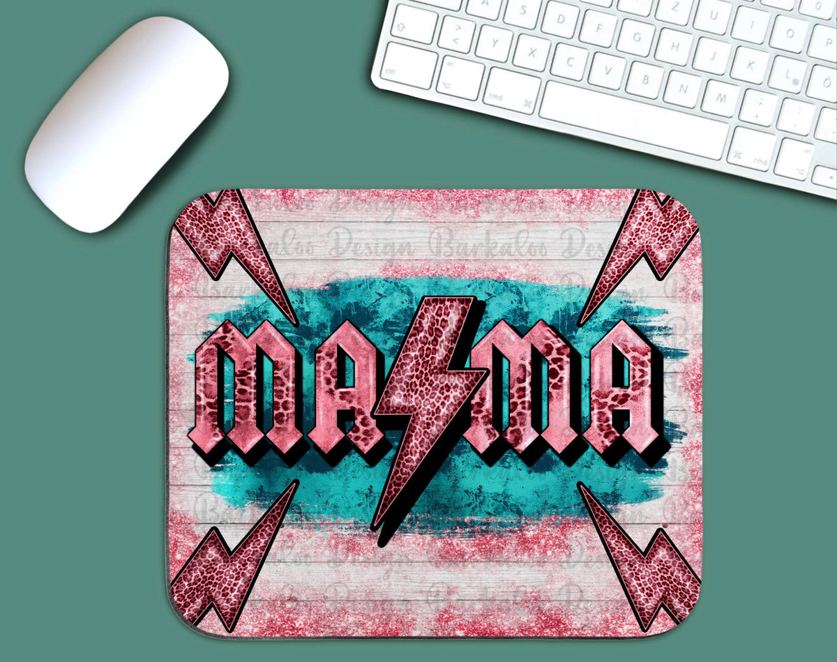Mama Pink Bolt Mouse Pad