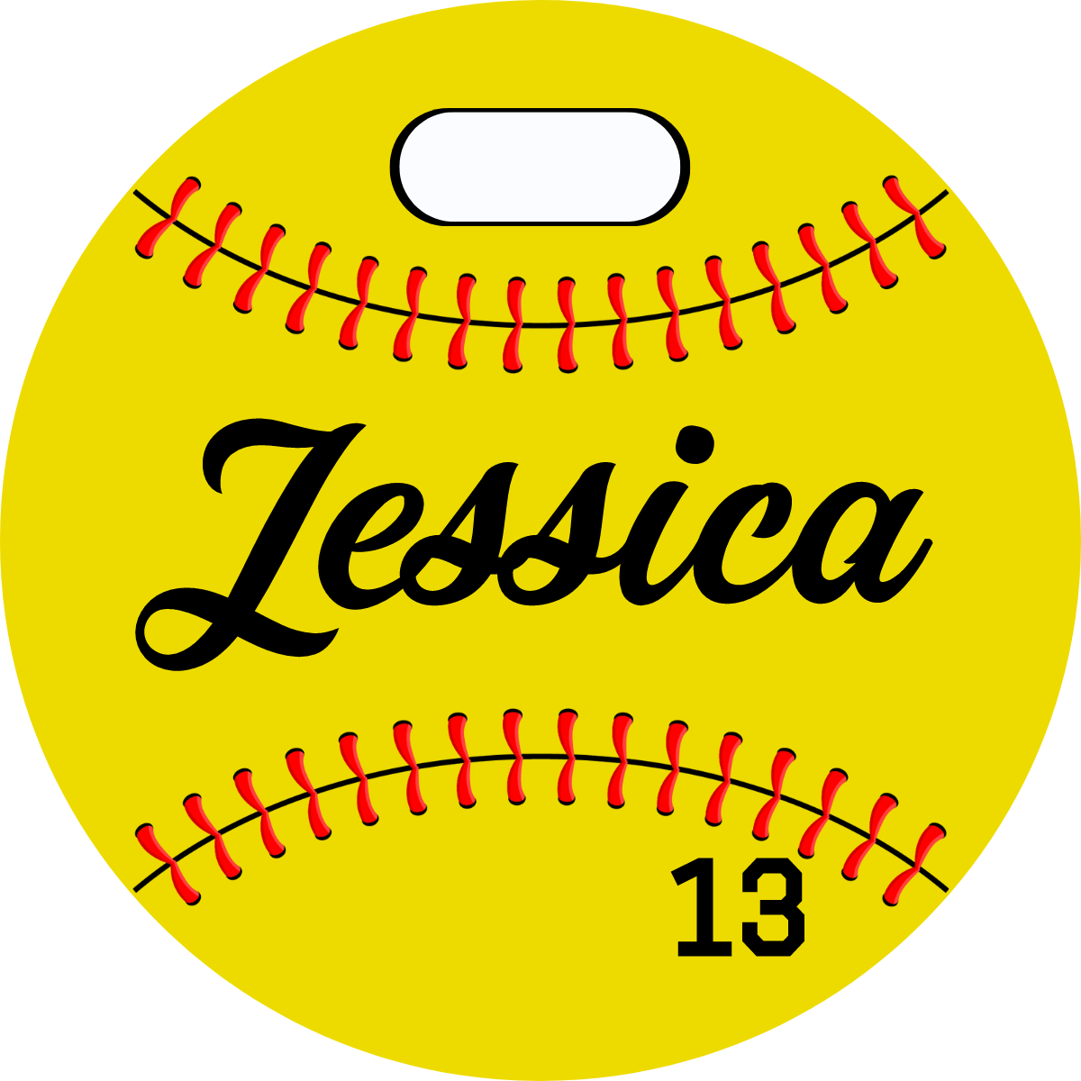 Softball Bag Tag - Customizable