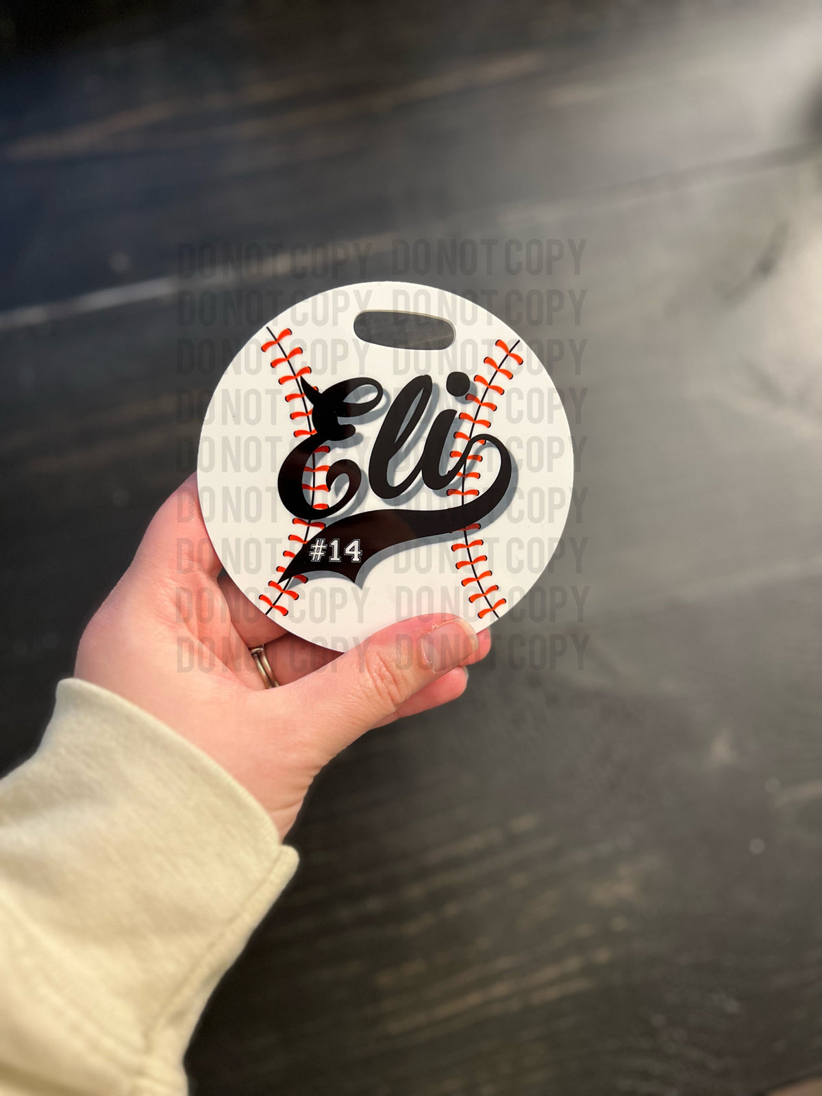 Baseball Bag Tag - Customizable